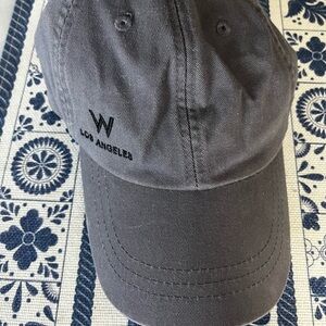 Gray Baseball Cap with Embroidered Logo W Hotel